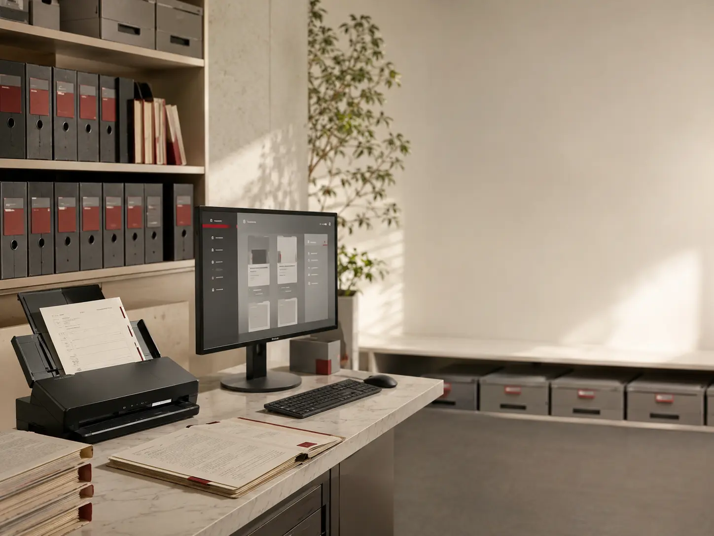 Policy, underwriting and claims files prepared for digitisation